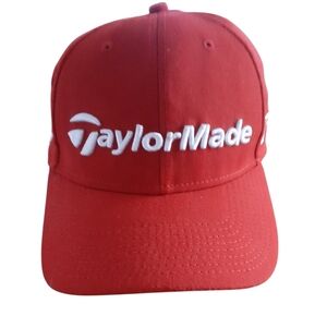 New Era TaylorMade R15 Aero Burner Golf Hat Cap Flex Fit Red Large / XL
